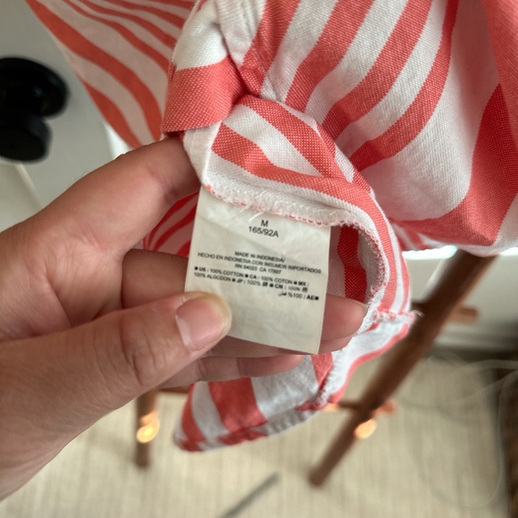 NWOT cotton striped button down dress - Picture 4 of 5